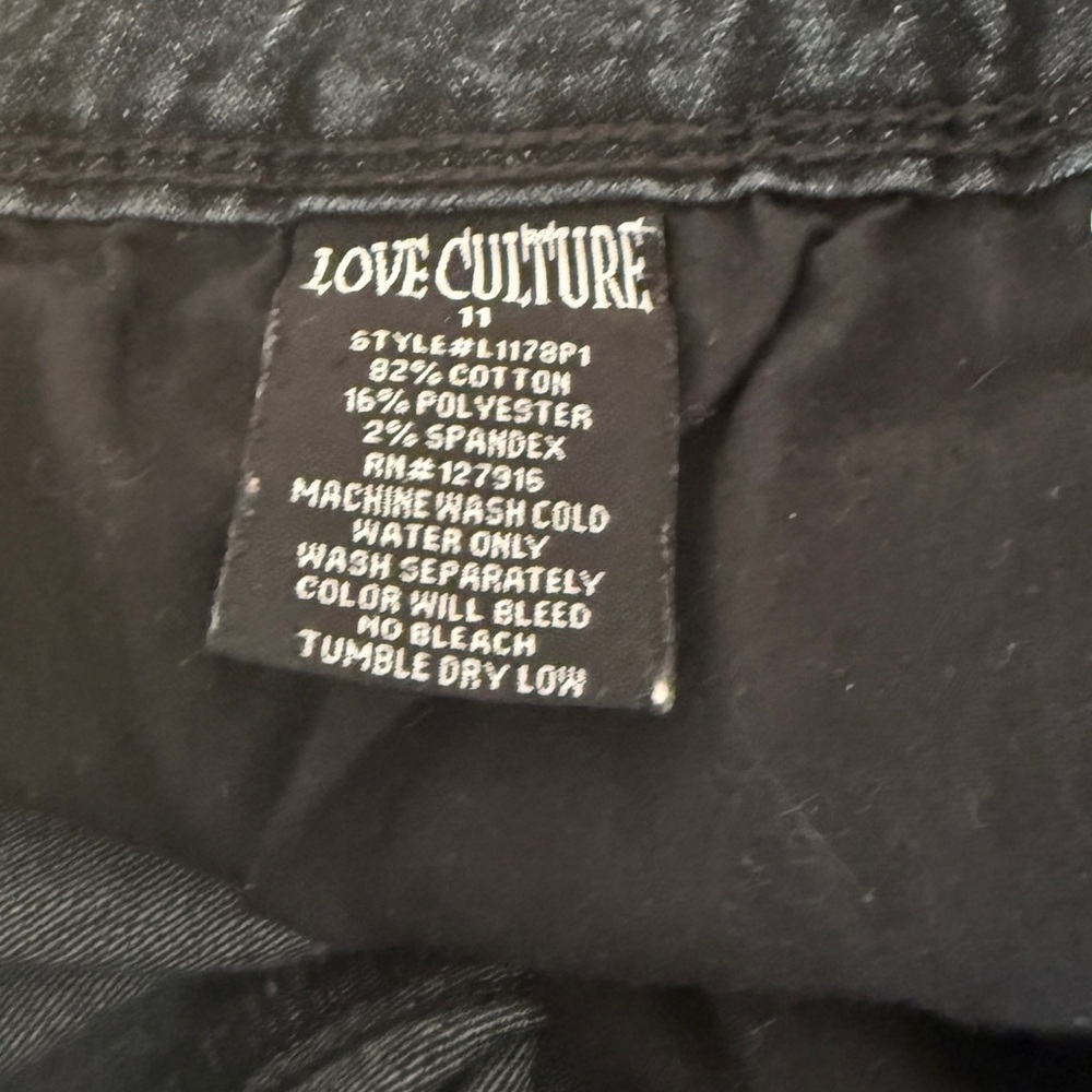 Love Culture Charcoal Denim Pants Size 11
